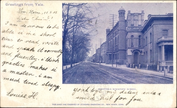 Ak New Haven Connecticut VS, Sheffield Scientific School, Yale College