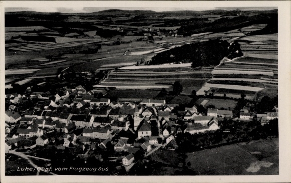 Ak Luhe Wildenau in der Oberpfalz, Fliegeraufnahme