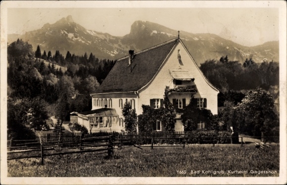 Ak Bad Kohlgrub in de wijk Garmisch Partenkirchen, Kurheim Gagershöh