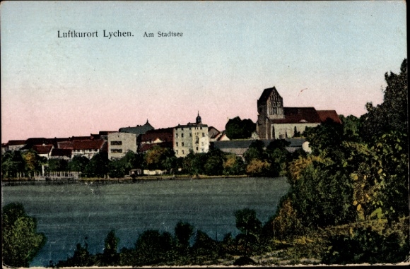Postcard Lychen in the Uckermark, Am Stadtsee