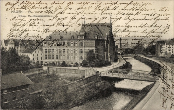 Ak Hagen in Westfalen, Höhere Maschinenbau Schule