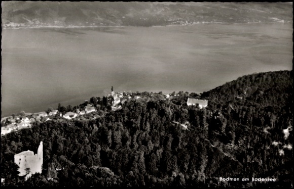 Ak Bodman Ludwigshafen am Bodensee, luchtfoto