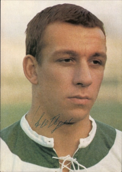 PC footballer Horst Dieter Höttges, national team, Aral trading card