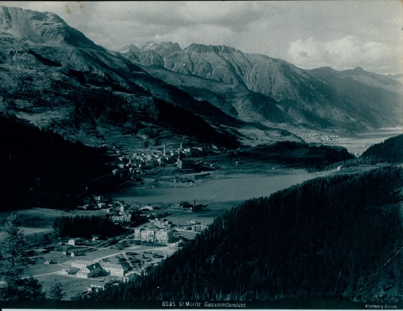 Photo Sankt Moritz canton Graubünden, general view
