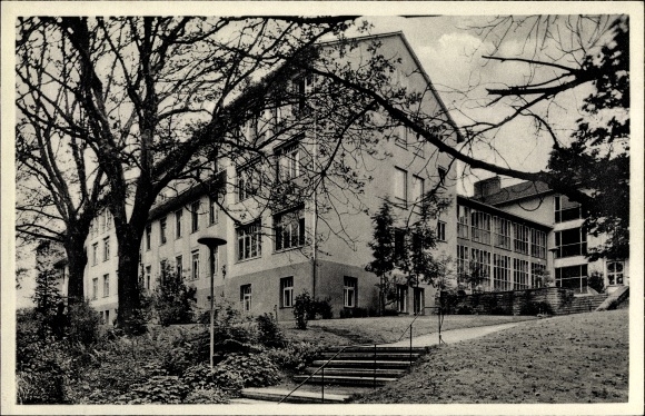 Postcard Biberach an der Riss in Upper Swabia, district hospital