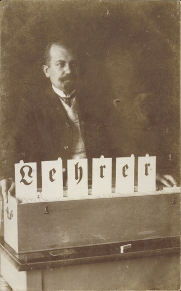 Photo Postcard portrait of a Teacher