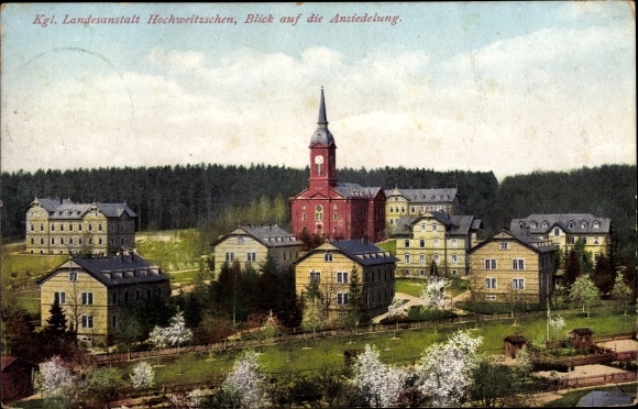 Postcard Hochweitzschen Großweitzschen in Saxony, Königl Landesanstalt