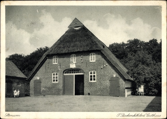 Postcard Stenum Ganderkesee in Lower Saxony, inn F. Backenkoehler