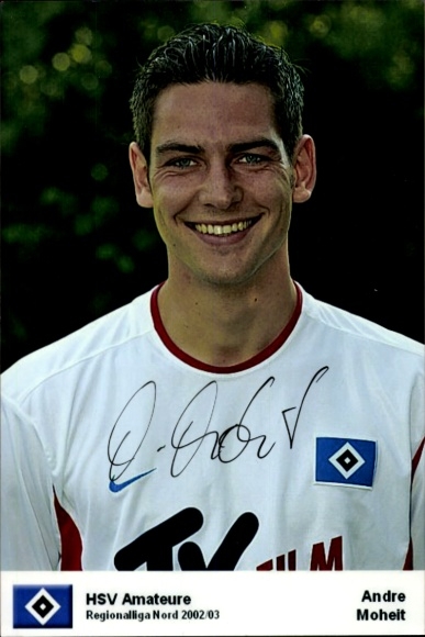 Autogrammkarte Fußballer Andre Moheit, Hamburger SV / HSV, Autogramm