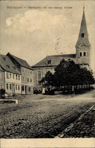 KP Holzappel Nadrenia-Palatynat, rynek z kościołem protestanckim