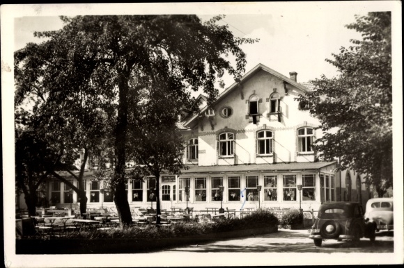 Postcard climatic health resort Plau am See, FDGB convalescent home Waldheim