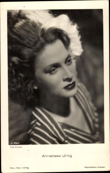 Postcard Actress Anneliese Uhlig, Portrait, Film Photo Verlag