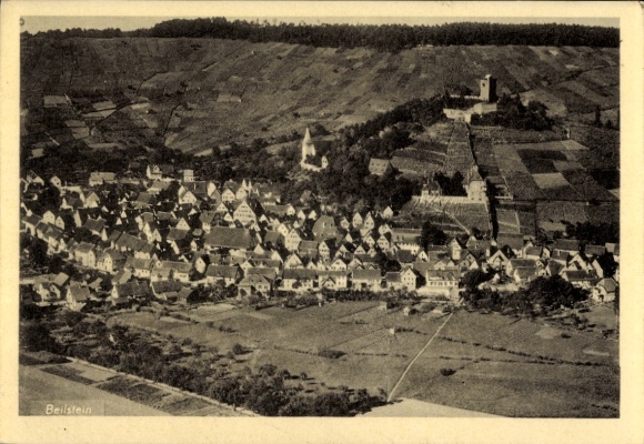 Ak Beilstein in Württemberg, Fliegeraufnahme