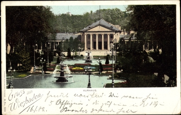 Ak Wiesbaden, Kurhaus