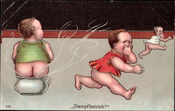 6 AK, Kinder Motive, Toilettenhumor