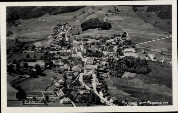 Ansichtkaart Freyung in het Beierse Woud, luchtfoto