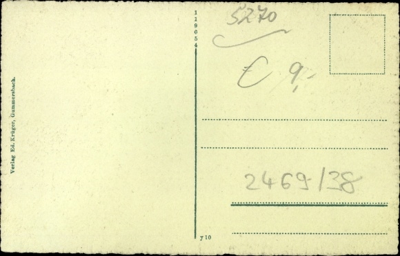 Postcard Gummersbach in the Oberberg district, secondary school
