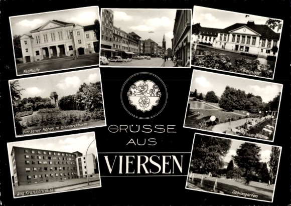 Viersen in North Rhine-Westphalia, Main Street, Festival Hall, Viersen High Bismarck Tower, All ...