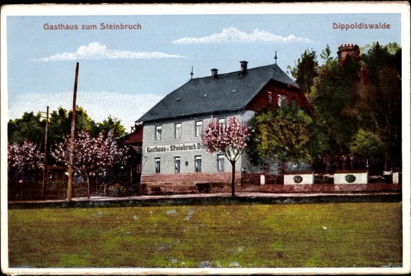 Postcard Dippoldiswalde in Saxony, Inn zum Steinbruch
