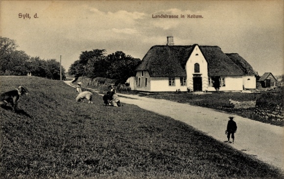 Ak Keitum op Sylt, landweg