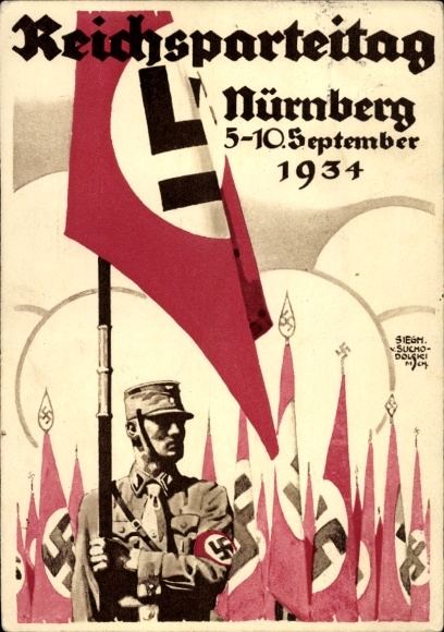 Künstler Ak von Suchodolski, Nürnberg, Reichsparteitag der NSDAP 1934