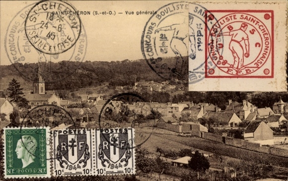 Ansichtkaart Saint Chéron Essonne, algemeen beeld