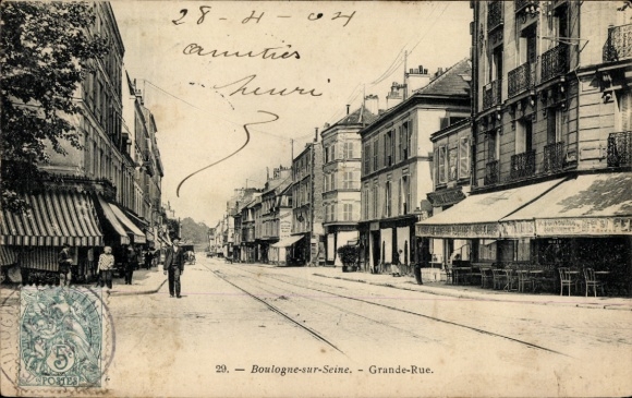 CPA Boulogne sur Seine Hauts de Seine, Grande Rue