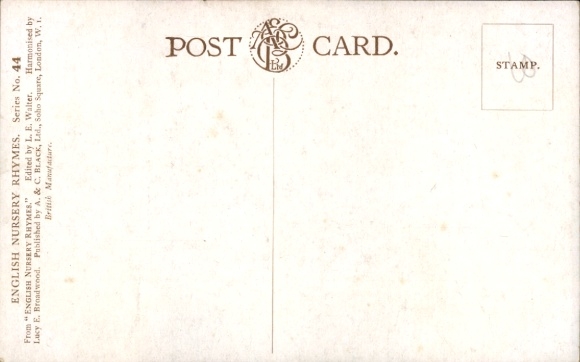 Song Postcard Hush a Bye, Baby, on the treetop, when the wind blows