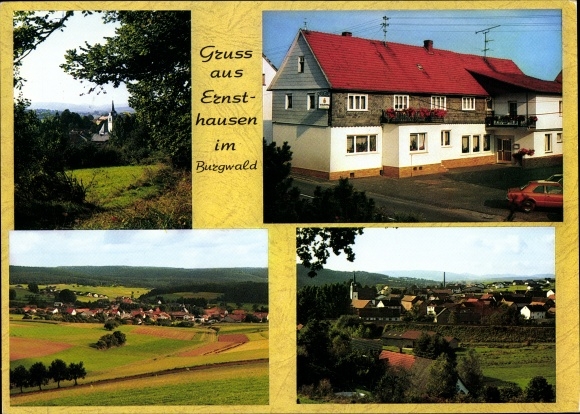 PC Ernsthausen Burgwald Nordhessen, restaurant Hessischer Hof, exterior view, partial view