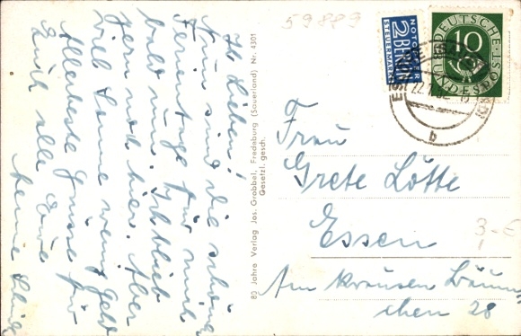 Postcard Eslohe in Sauerland, general view