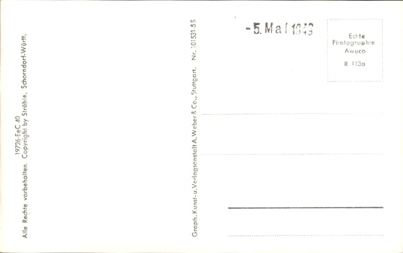Postcard Buch Inning am Ammersee, aerial photograph