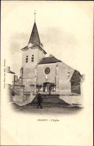 Ak Éragny Val d'Oise, L'Eglise