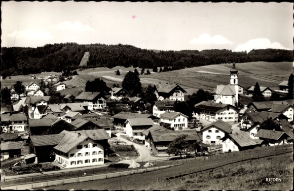 Postcard Rieden am Forggensee Allgäu, general view