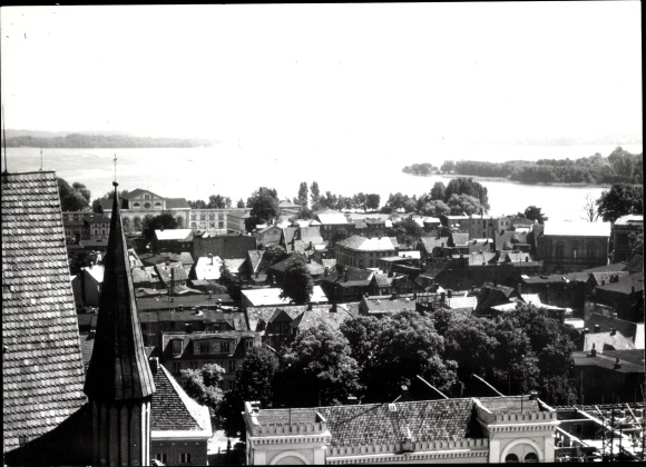 Photo of Schwerin in Mecklenburg, Lake Schwerin seen from the cathedral, 1975