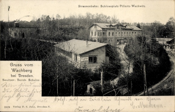 PC Dresden Wachwitz, Wachberg, Gastwirtschaft Bernh. Schulze