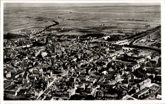 Ak Frankenthal in der Pfalz, Fliegeraufnahme