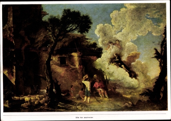 Collection picture Baroque painting, Salvator Rosa, Astraia&#39;s farewell to the shepherds