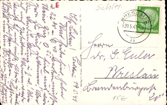 Postcard Wrocław Breslau Silesia, Central Station, tram lines 11 and 7, Dworzec Główny