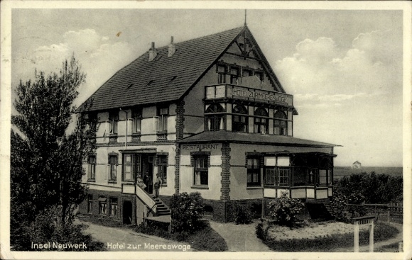 Postcard Island Neuwerk, Hotel zur Meereswoge