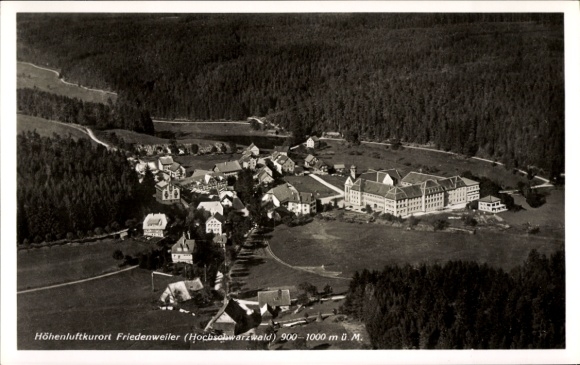 Ak Friedenweiler im Schwarzwald, Luftaufnahme von  Höhenluftkurort, Hochschwarzwald, 900-1000 m ü