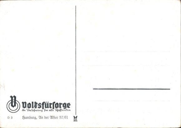 Artists Postcard People's Welfare, insurance for all creative people, the ancients thought wisely early on...