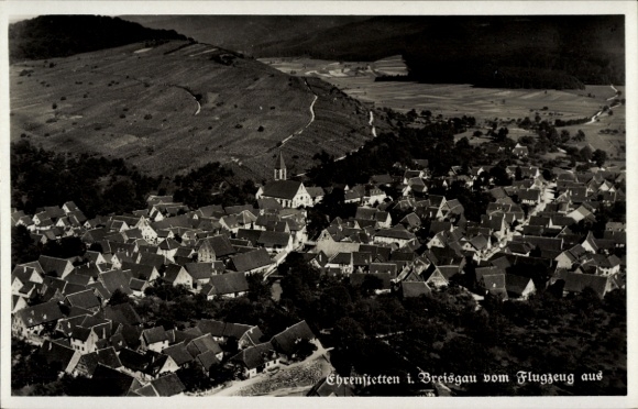Postcard Ehrenstetten Ehrenkirchen im Breisgau, aerial photograph