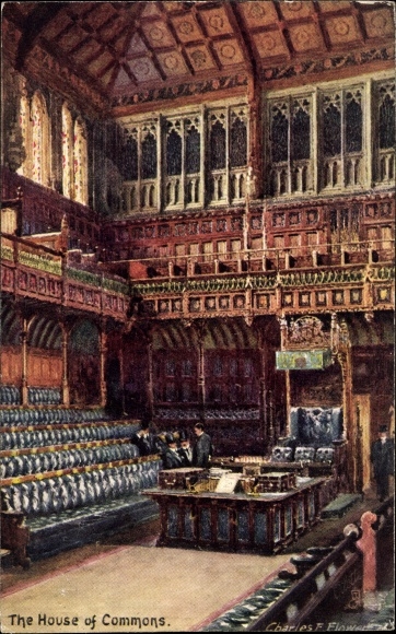 Artist Postcard Flower, Charles E., London, House of Commons, Tuck 7906
