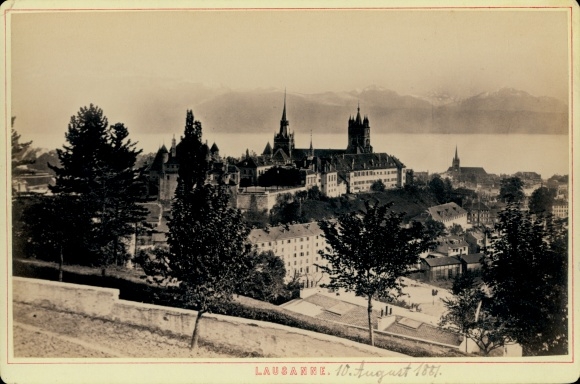 Cabinet photo Lausanne Canton of Vaud, 1881, Vue generale