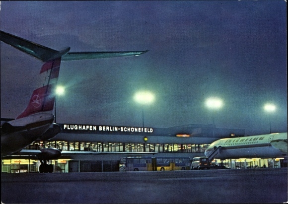 PC Schönefeld near Berlin, German passenger plane, Tupolev Tu-134 A, Interflug, airport