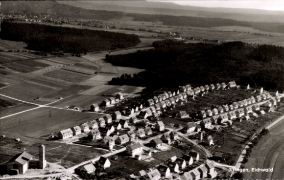 Postcard Ittlingen im Kraichgau, aerial photograph