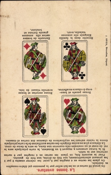 Postcard card reading, clairvoyance, cards