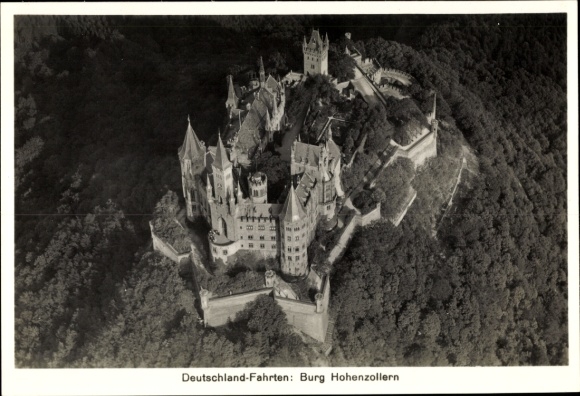Photo Zimmern Bisingen in the Zollernalb district, Hohenzollern Castle, aerial photography, Zeppelin World Tours