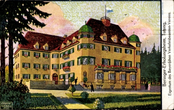 Artist Postcard Henel, Edwin, Tutzing in Upper Bavaria, Beringer Rest Home