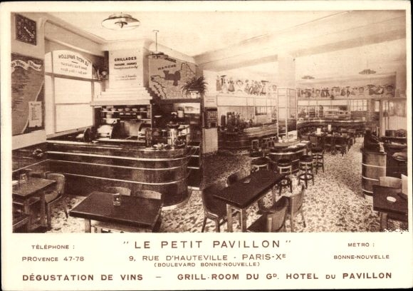 Ansichtkaart Paris X., Le Petit Pavillon, 9, Rue d'Hauteville